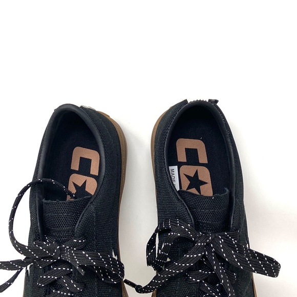 Converse One Star Pro OX Low Top Black Women Canvas Skate Sneakers Size A03217C - Picture 8 of 9
